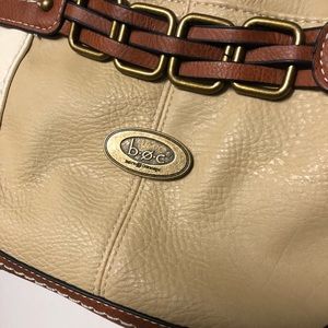 Handbag/purse cream and brown